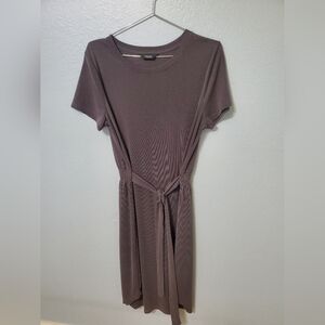 Vera Wang Super Soft Grey Midi Causal Dress